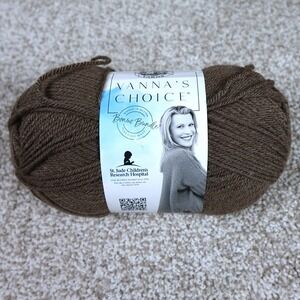 Lion Brand Vanna's Choice Bonus Bundle Yarn Taupe 125B 100% Acrylic 273yd 5.6oz